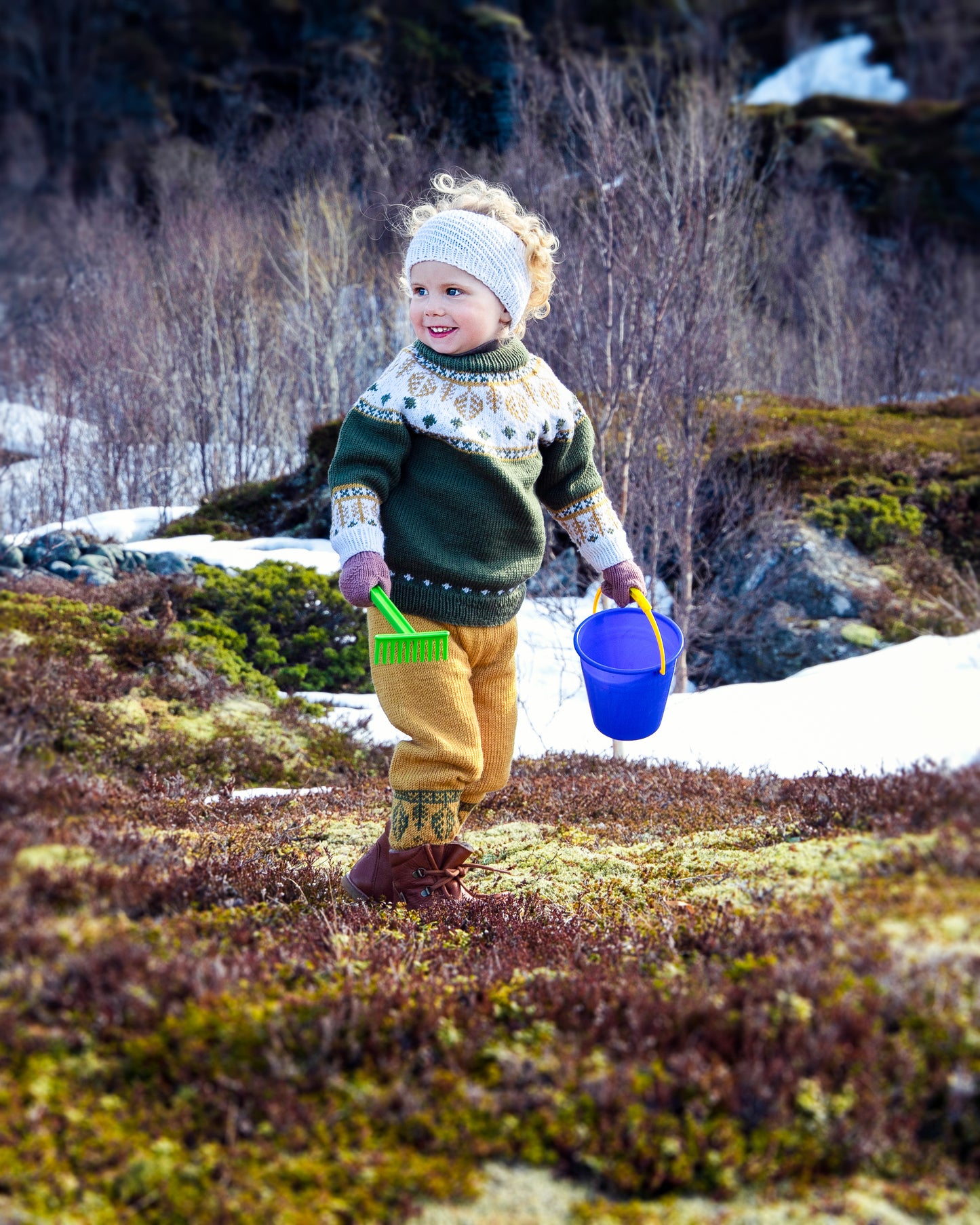 Høstbladgenseren Jr - Digital Strikkeoppskrift