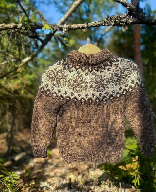 Isrosegenseren Jr - garnpakke (brun)